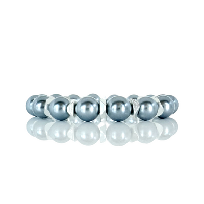Boleyn Pearl - Light Blue - Silver