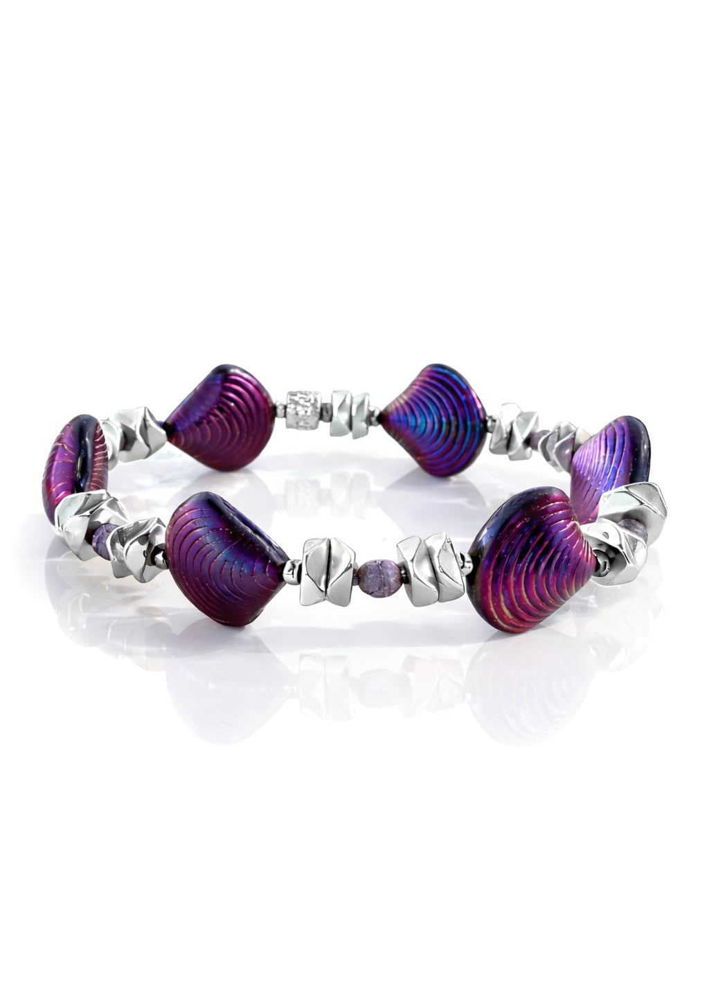 Lavender Fields Hannah Metallic Shell (Silver)