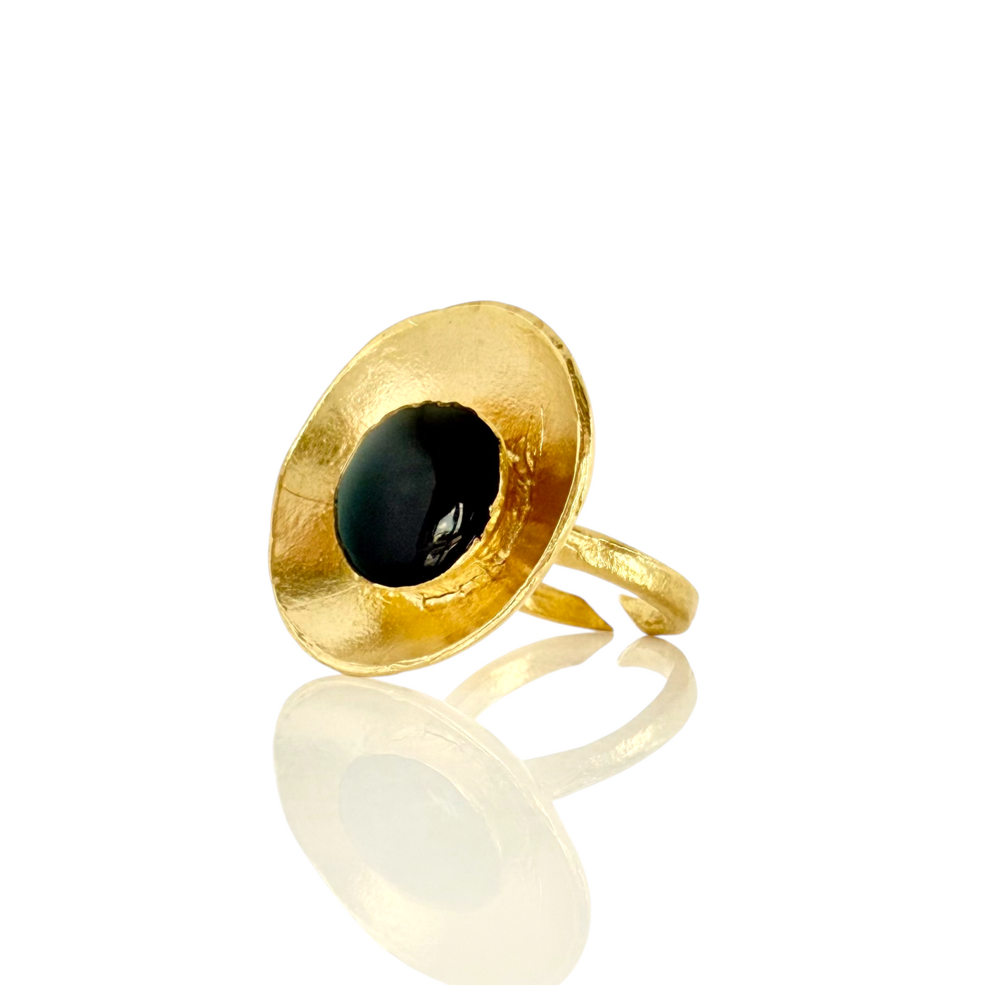 Halo Ring - Plum - Gold