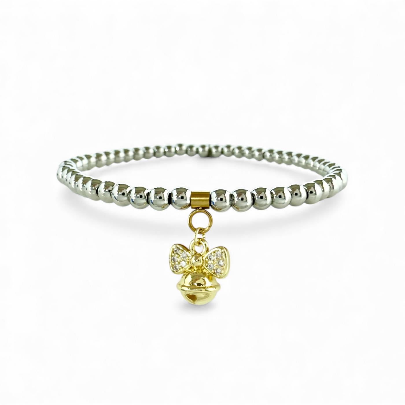 Day 3: Mini Pavé Jingle Bell Charm - Gold + Santa Pouch