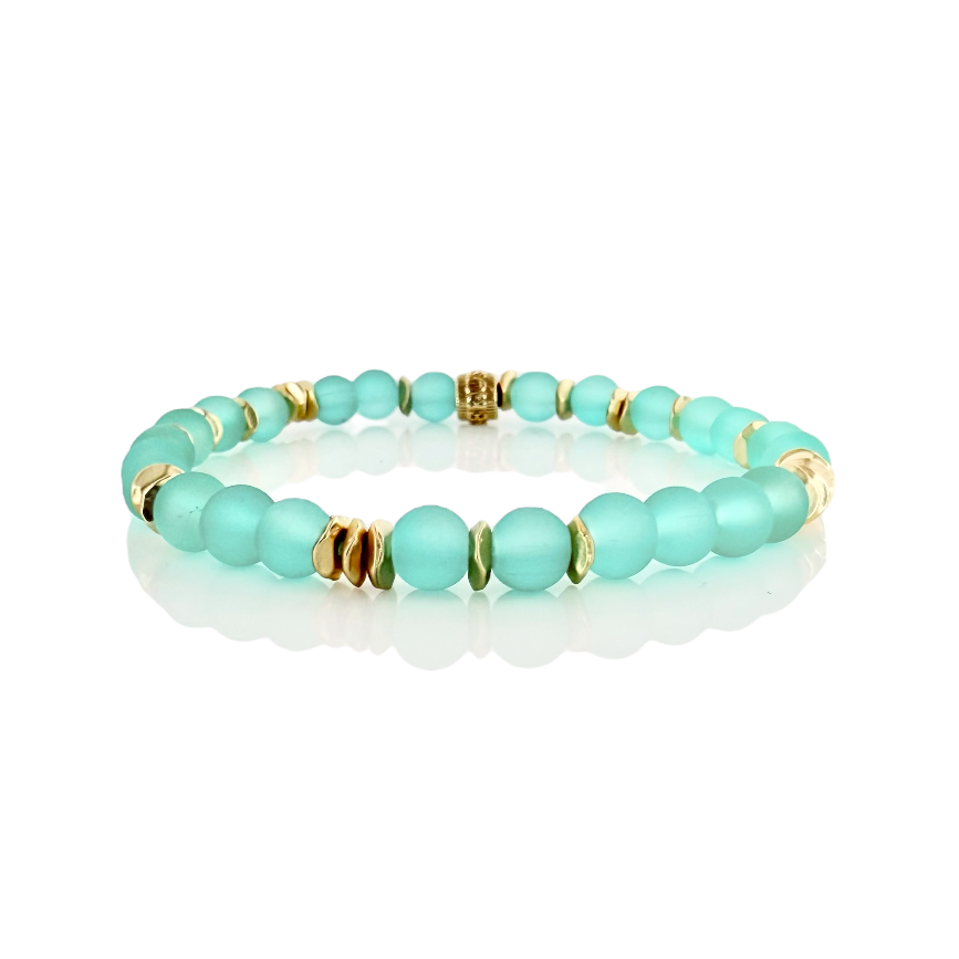 Beatrix - Hush of Turquoise with Gold