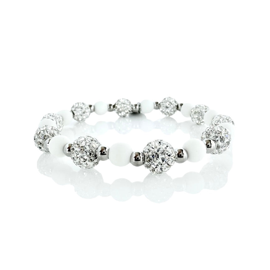 Adelaide - White with Silver