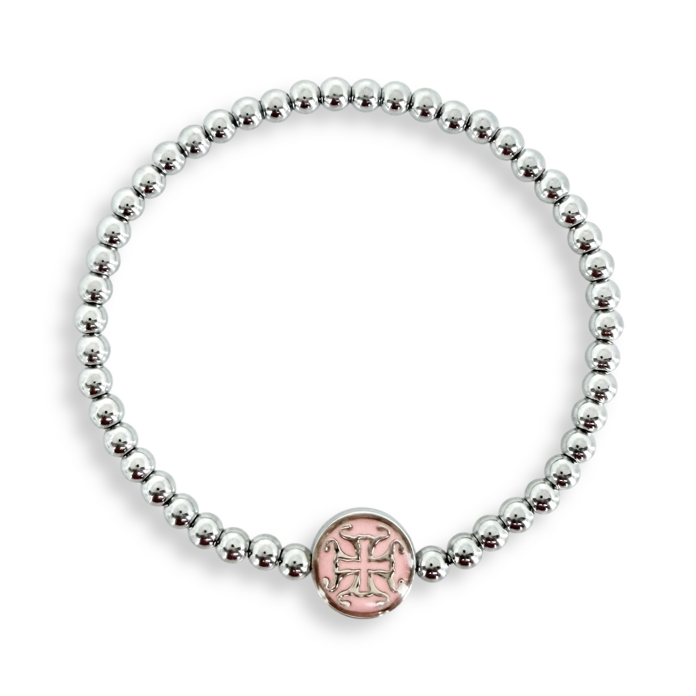 Hadlee Light Pink 4mm - Silver
