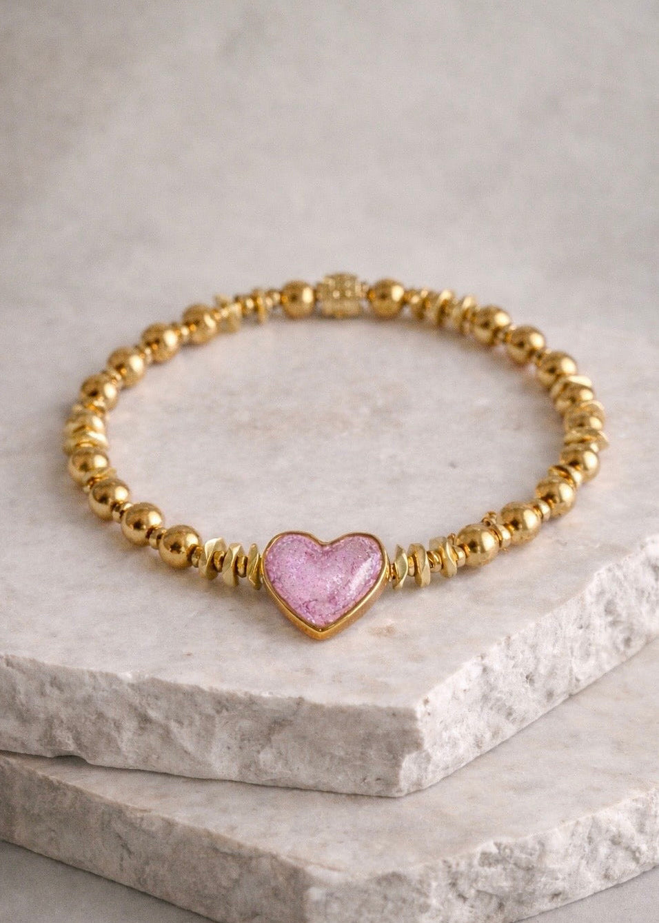 Sweetheart Gold Pink Heart