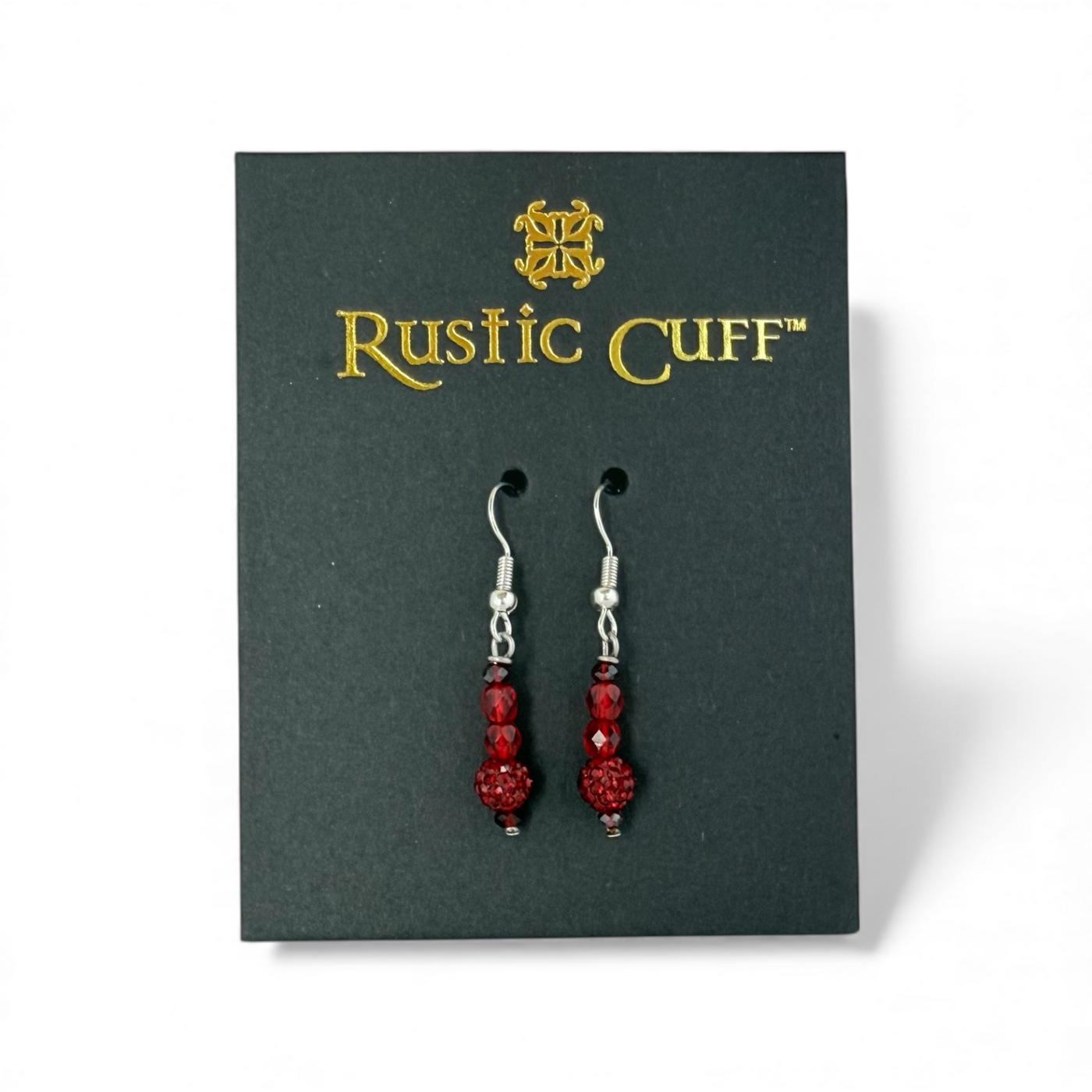 Lustrous Red - Earrings