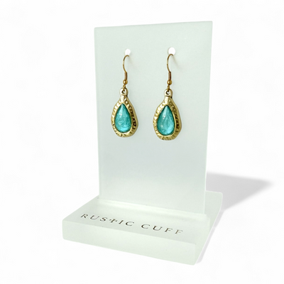 Frances Earrings - Seaglass - Gold