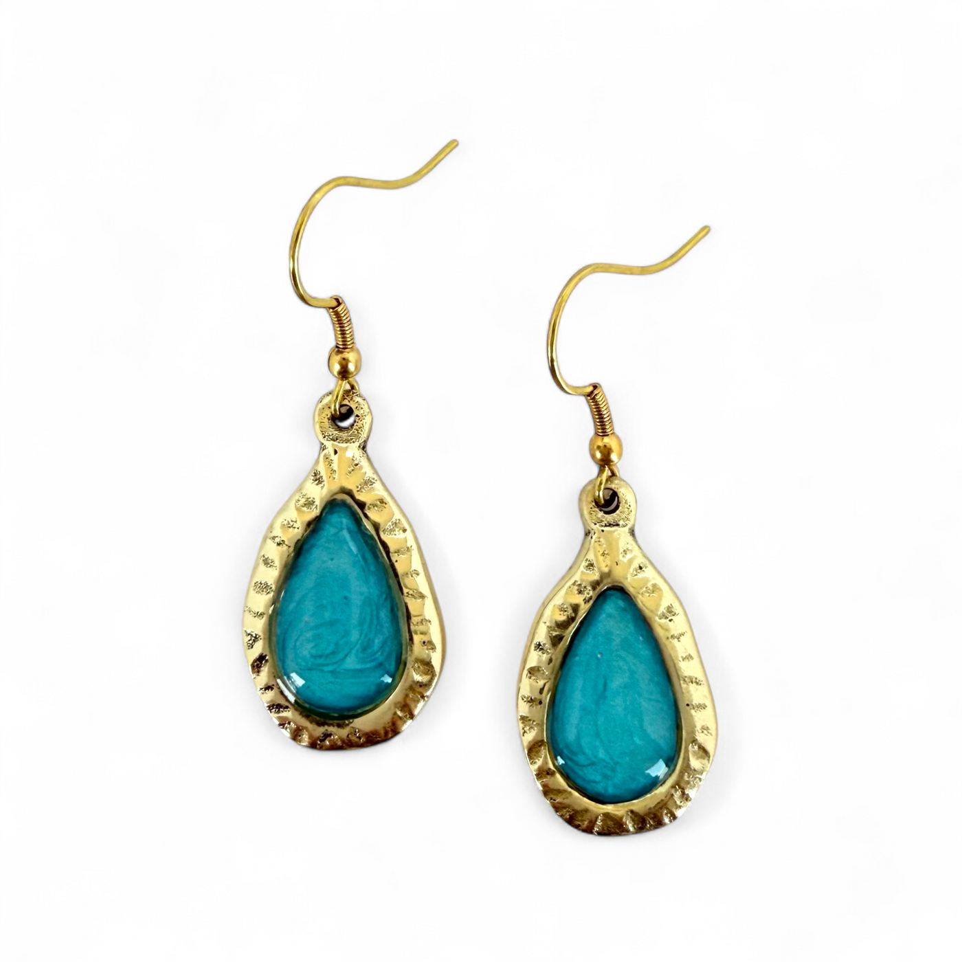 Frances Earrings - Seaglass - Gold