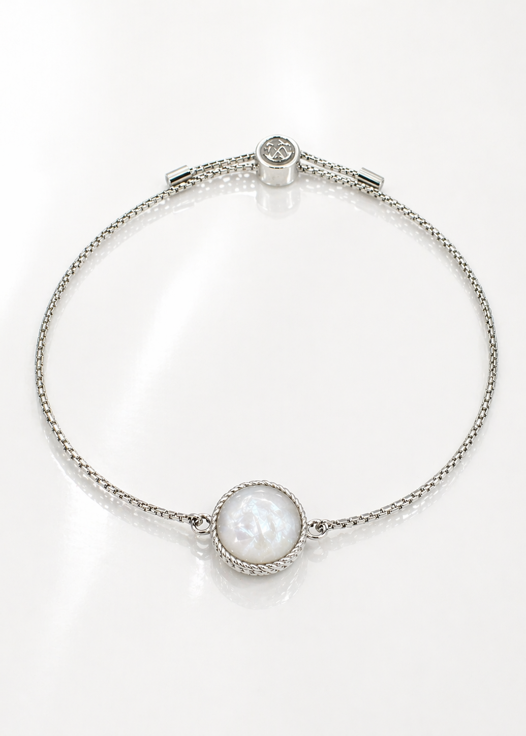 Silver Slider-White Pearl