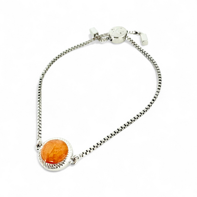 Olivia Marie Slider - Pearlized Apricot - Silver