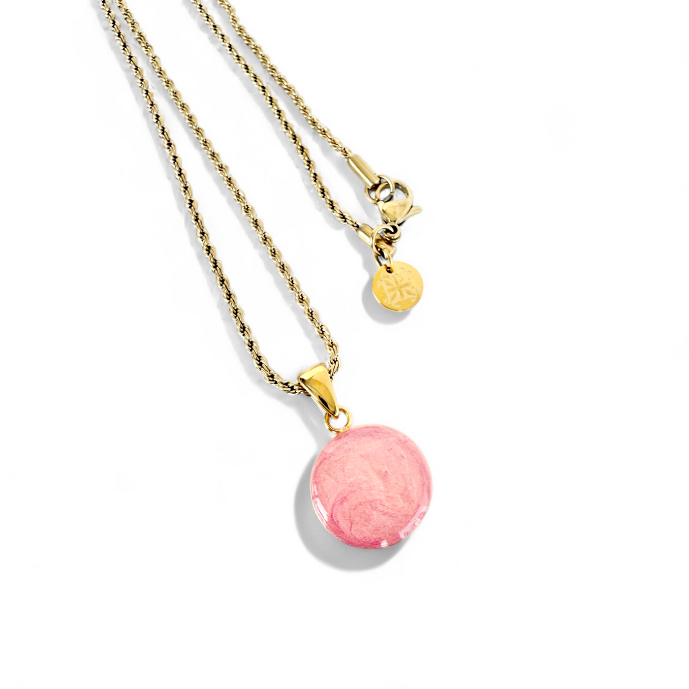 Round Necklace - Papaya - Gold