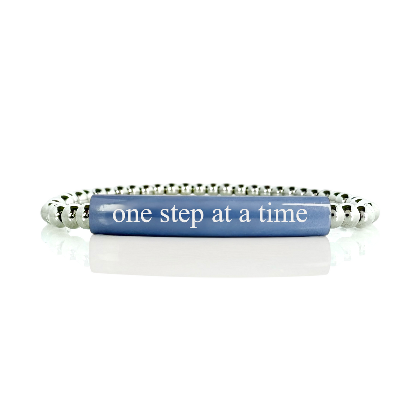 One Step at a Time - Kelly Engraved Slate Blue Plate