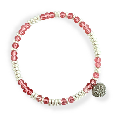 Mary Kate - Light Coral with Silver