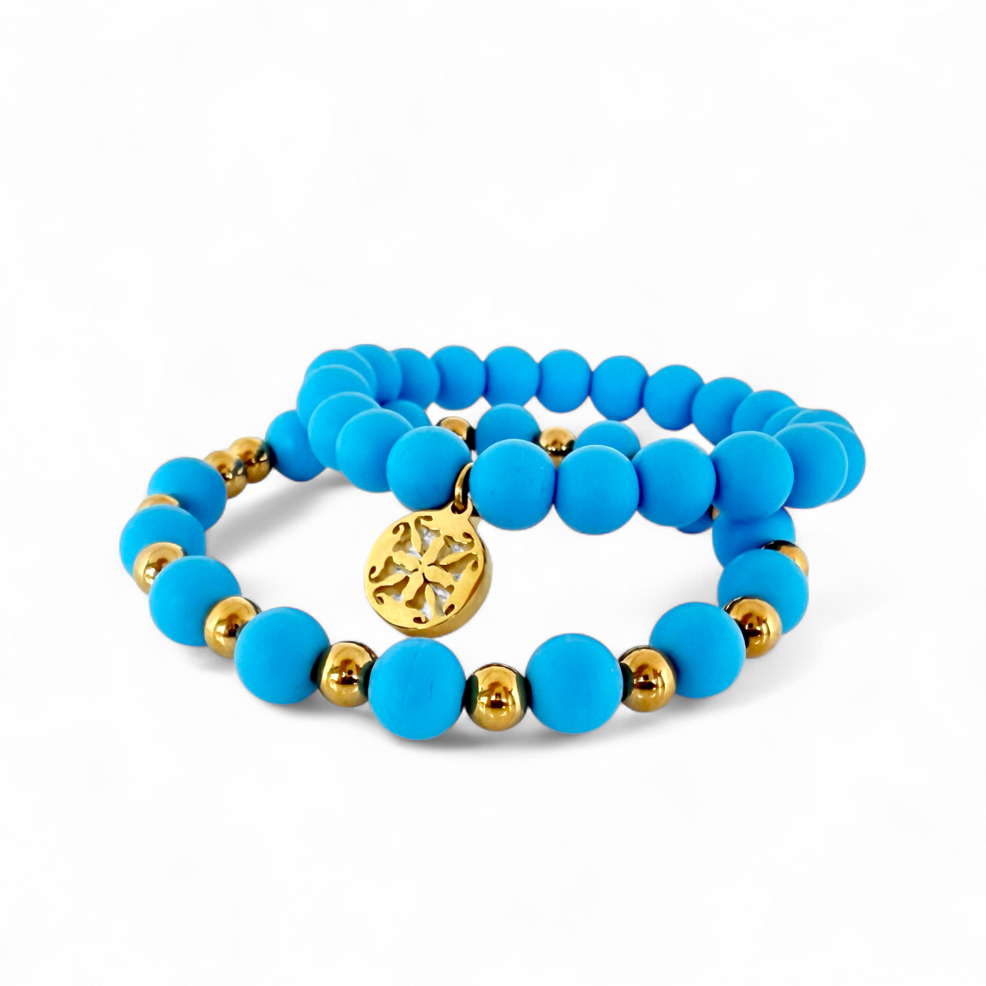 Erin and Catherine Duo - Sky Blue - Gold