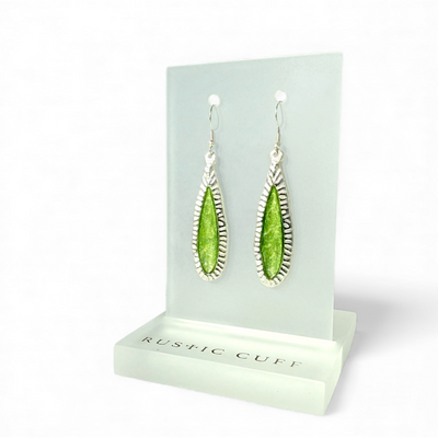 Elongated Earrings - Enchanted Green