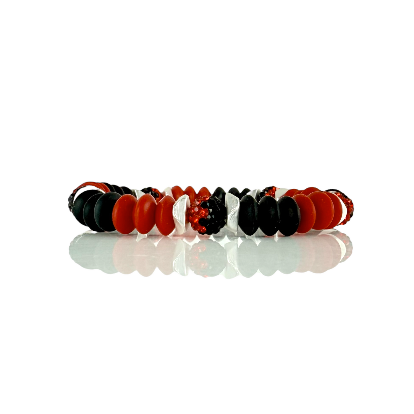 Varsity Black & Red - Silver