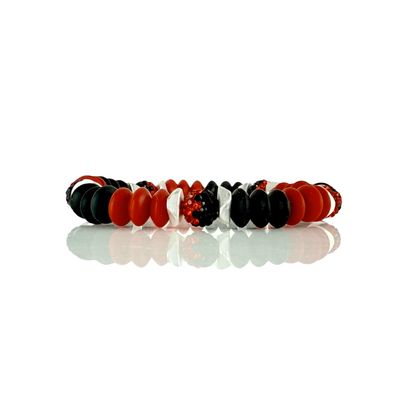 Varsity Black & Red - Silver