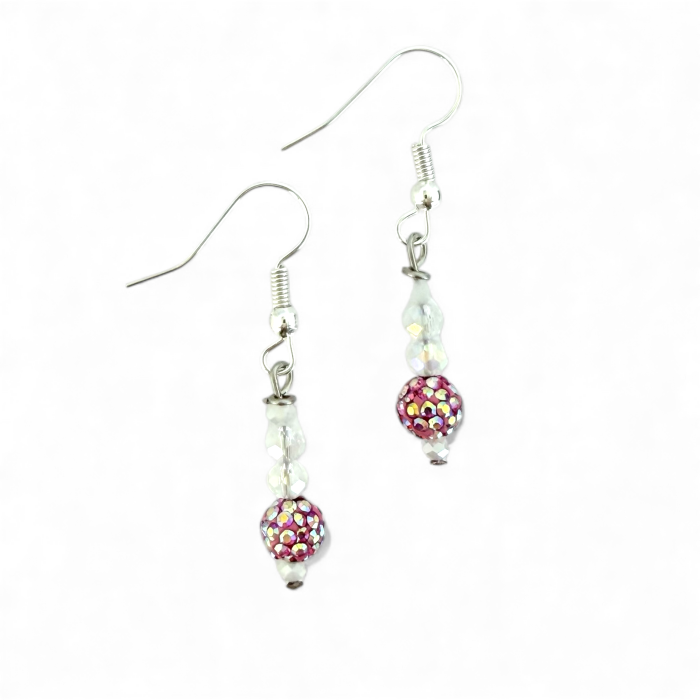 Shimmer Pink Earrings
