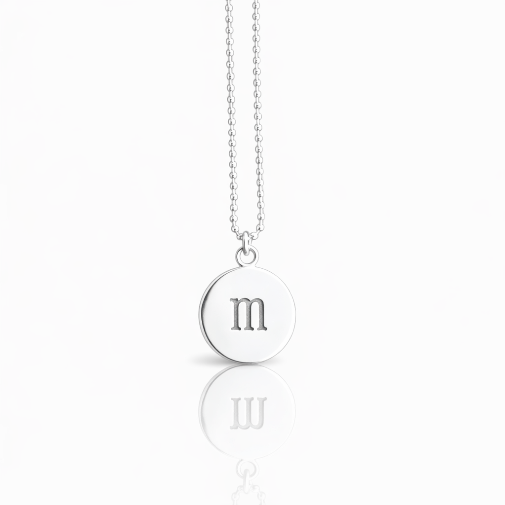 Silver Initial Necklace