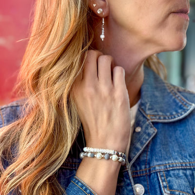 Pearls in Stone - Silver