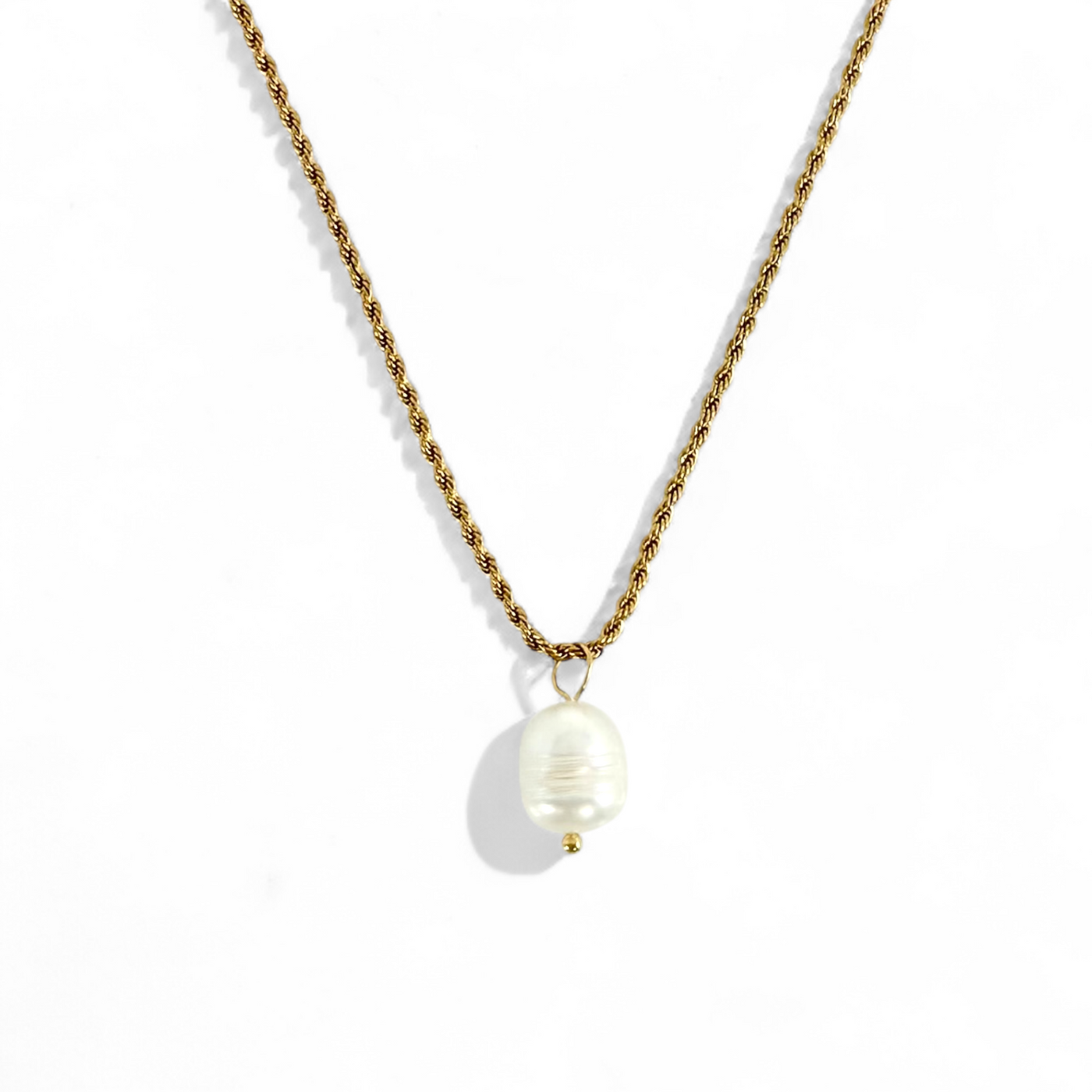Baroque Drop - Necklace - Gold