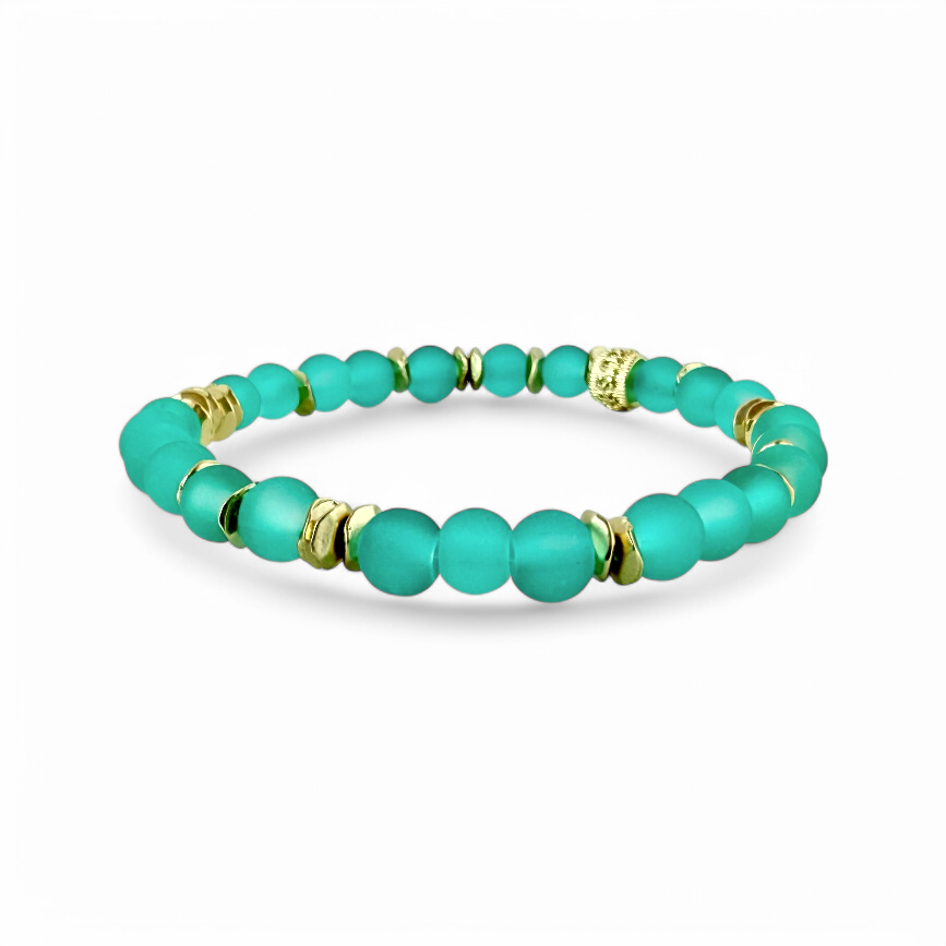 Beatrix - Hush of Turquoise with Gold