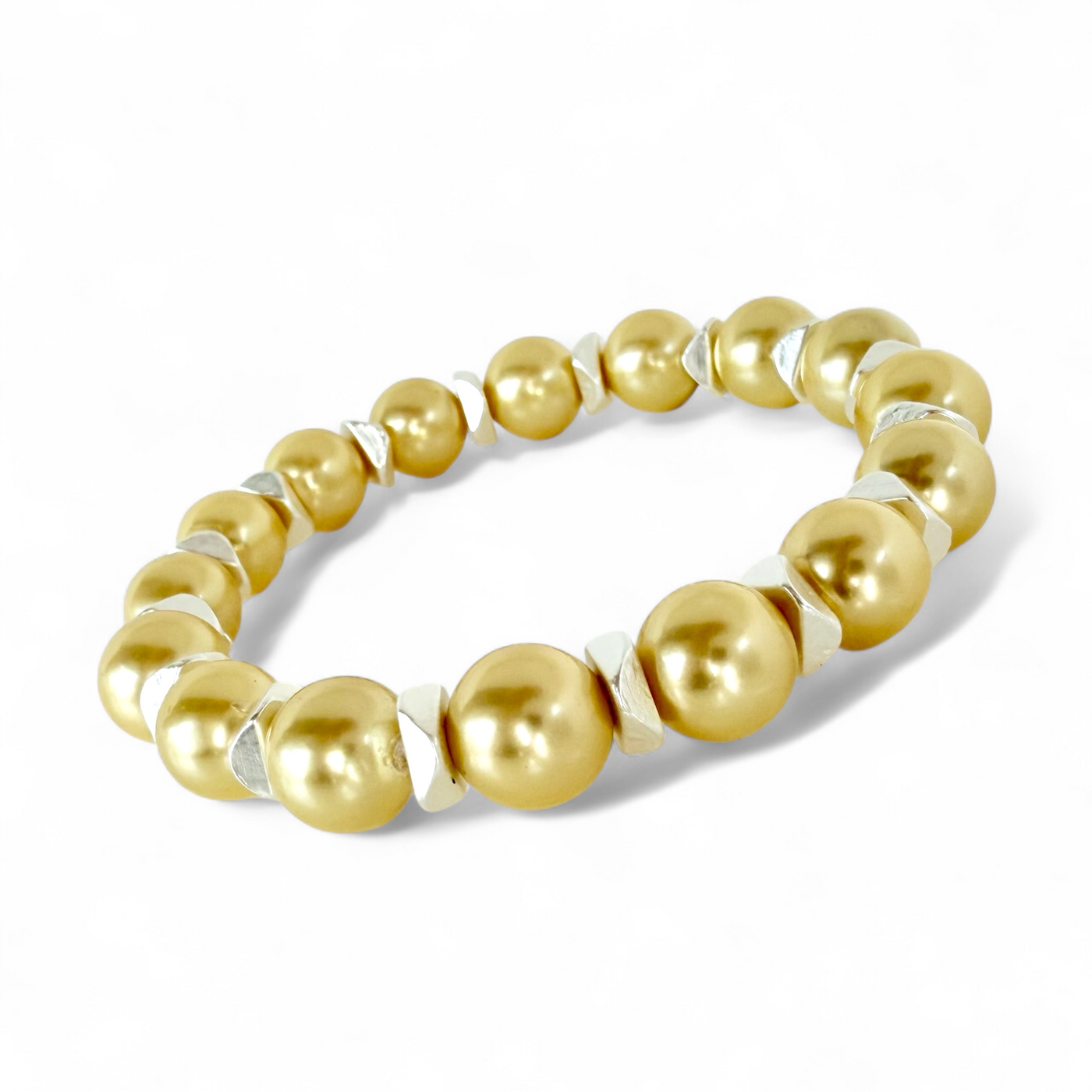 Boleyn Pearl - Yellow - Silver