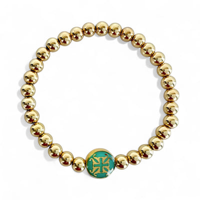 Hadlee Turquoise 6mm - Gold