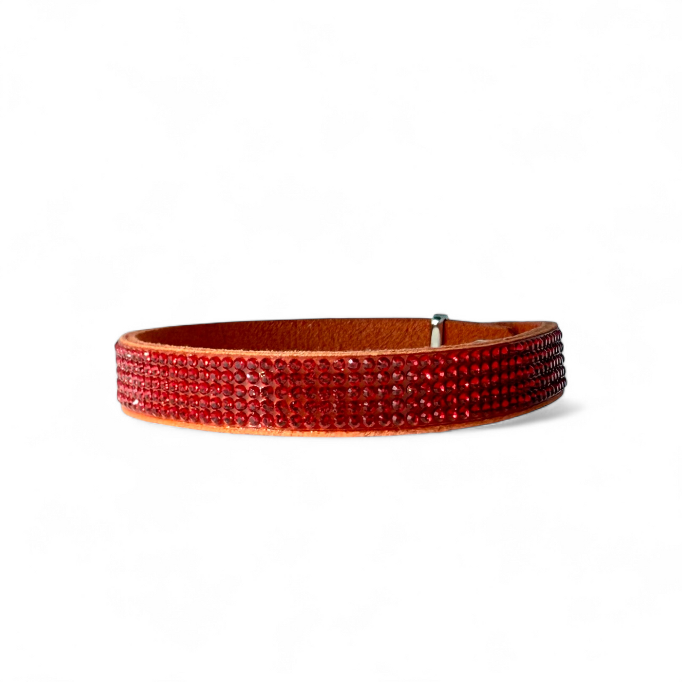 Kenna Grande Apricot with Red Crystals