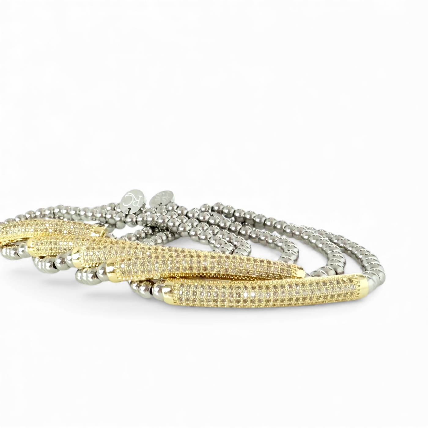 Day 8: Gemma Pave Gold - Silver + Santa Pouch