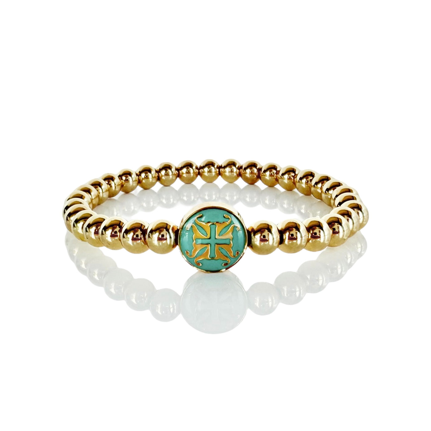 Hadlee Turquoise 6mm - Gold
