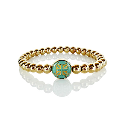Hadlee Turquoise 6mm - Gold