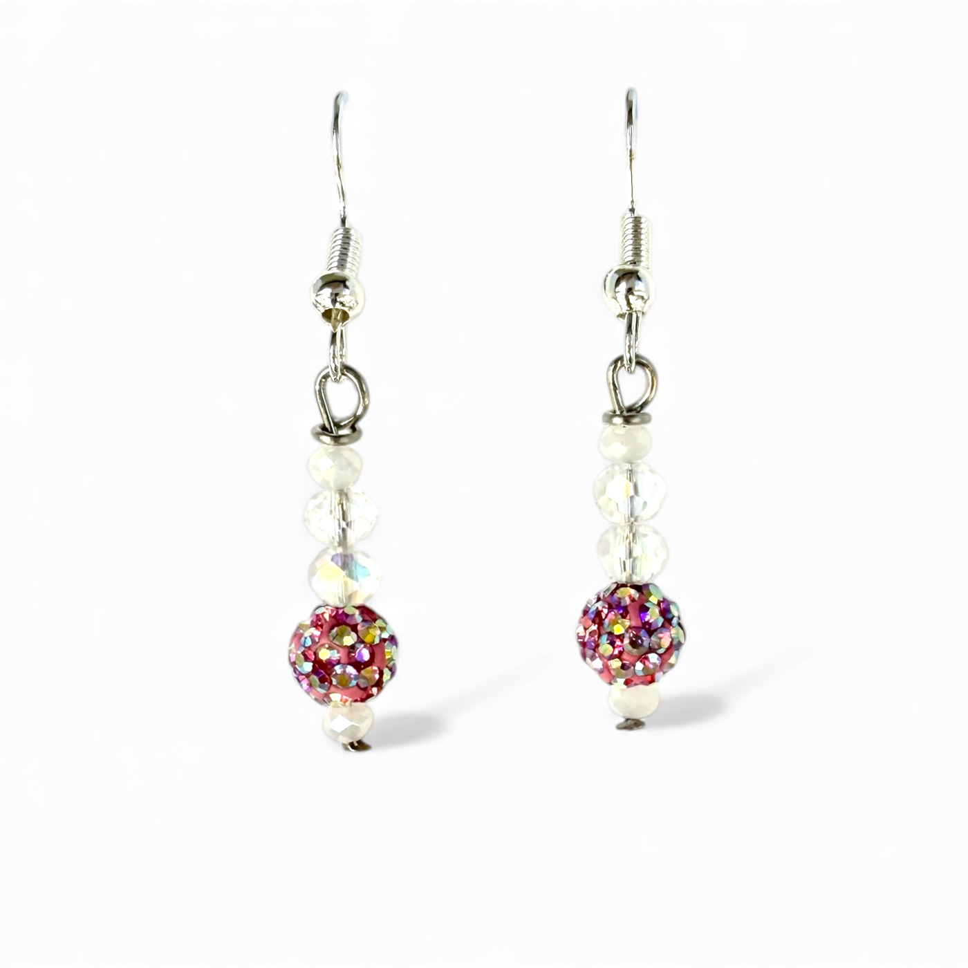 Shimmer Pink Earrings