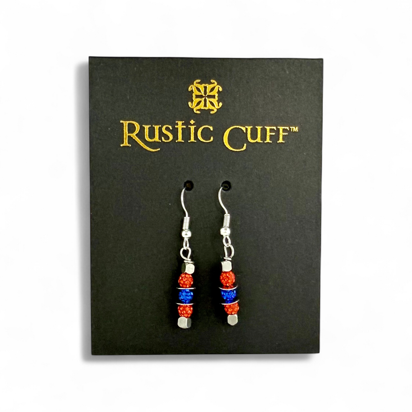 Bounce Pass-Orange and Cobalt - Earrings