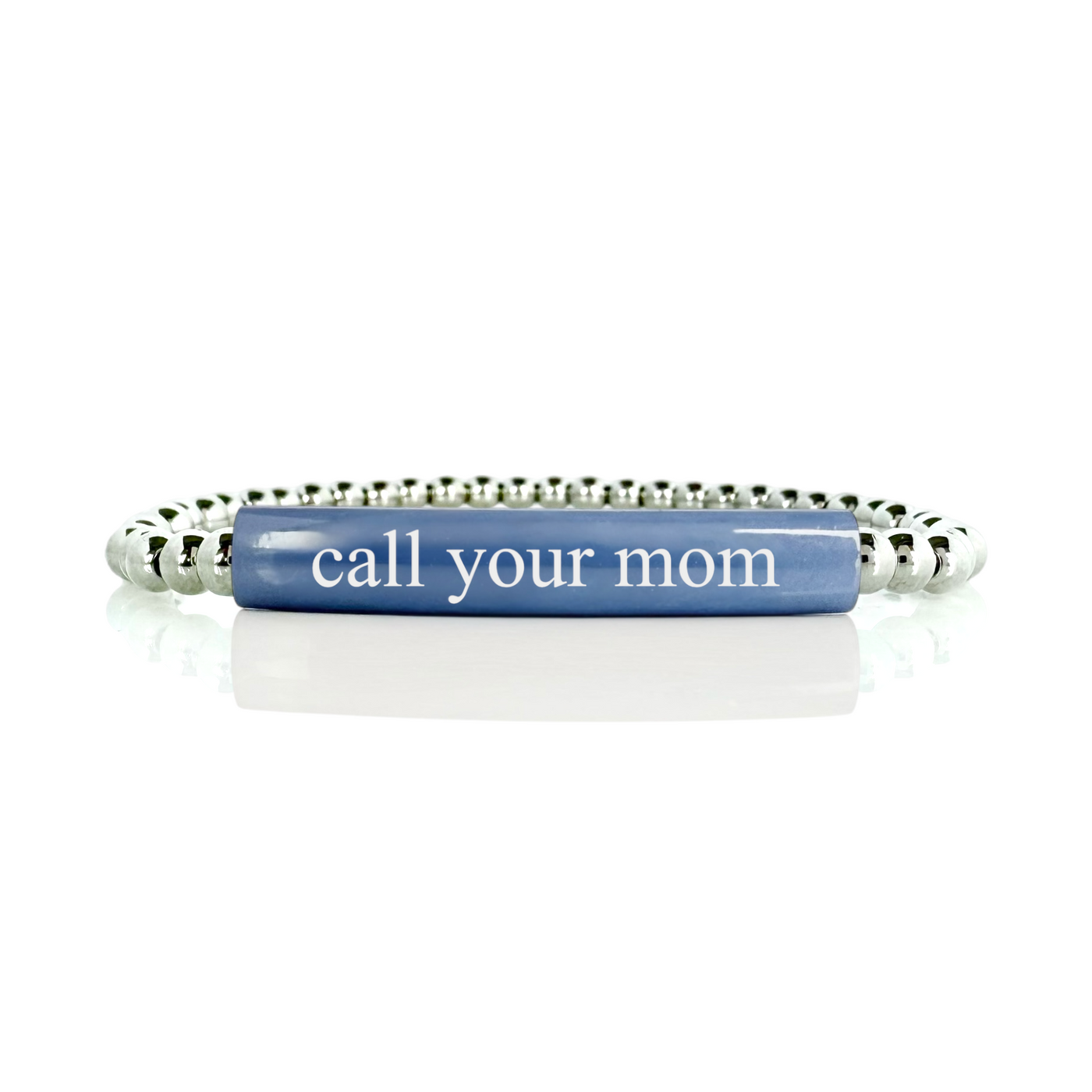 Call Your Mom - Kelly Engraved Slate Blue Plate