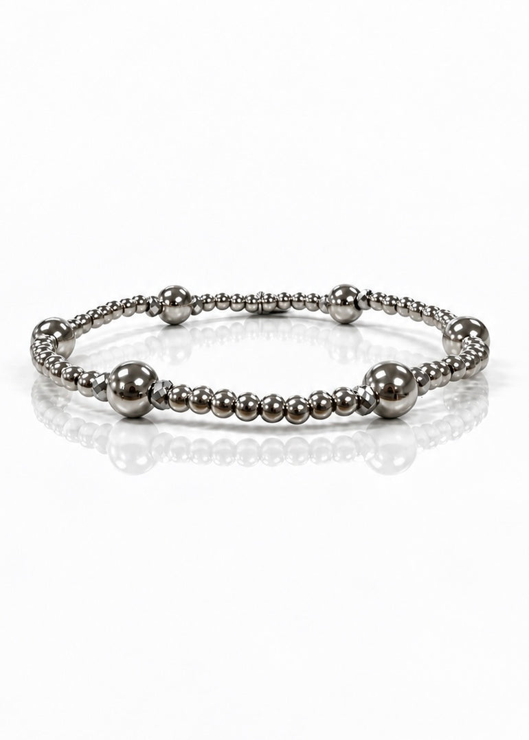 Classic Silver Beaded Variation, front view