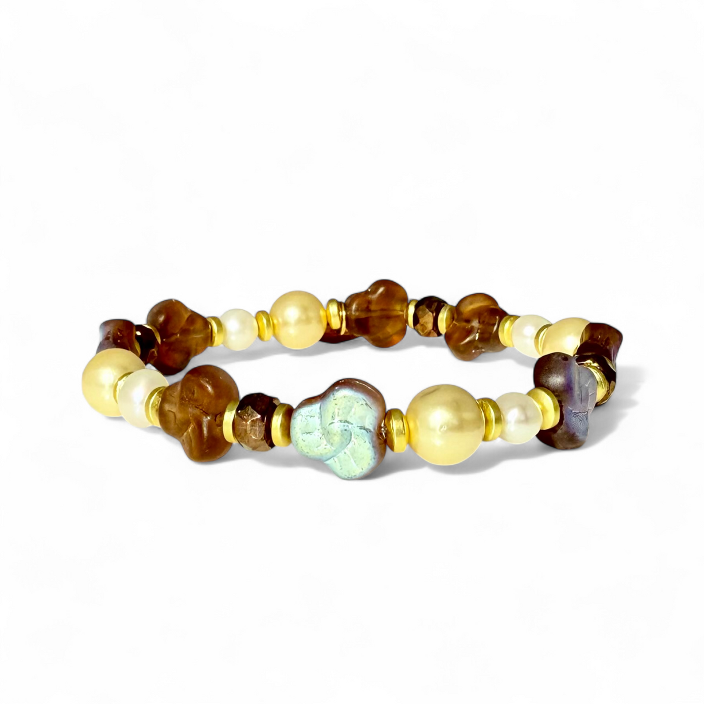 Pearls & Lustre Clover - Gold