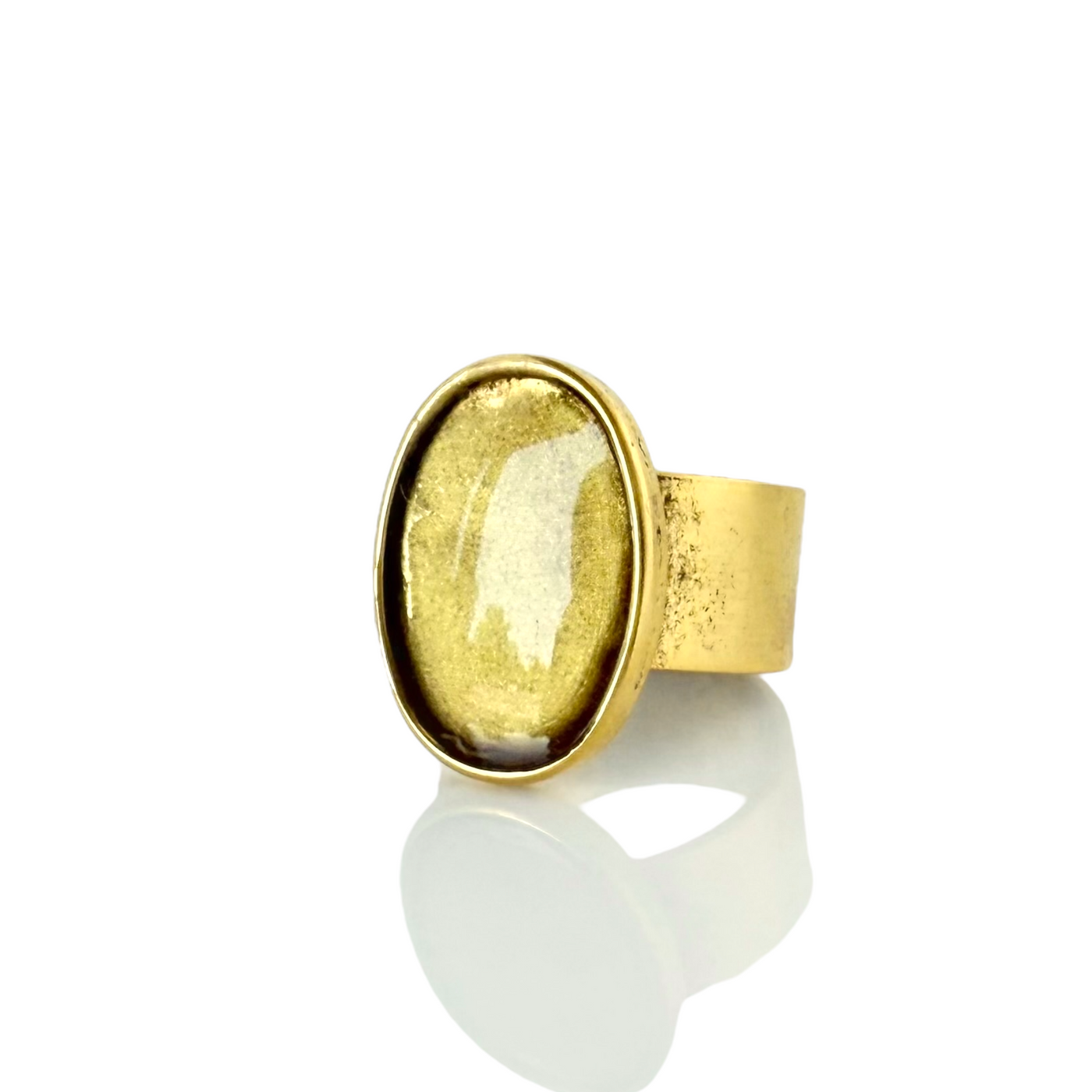 St. Tropez Ovale Ring - Forsythia - Gold