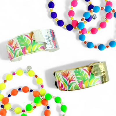 Tropical Spritz - 1.0" Dallas Art Deco in Gold
