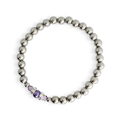 Pearl Bling - Purple Haze - Silver
