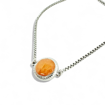 Olivia Marie Slider - Pearlized Apricot - Silver