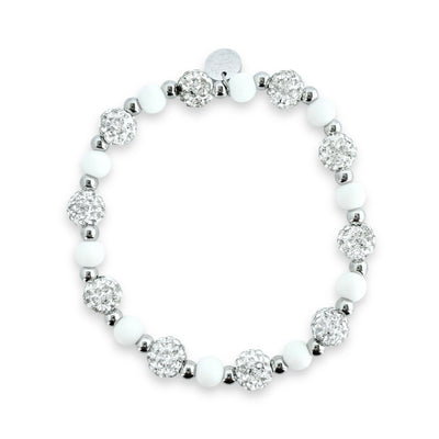 Adelaide - White with Silver