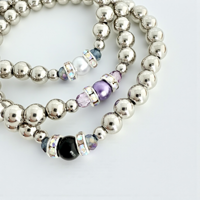 Pearl Bling - Sable - Silver
