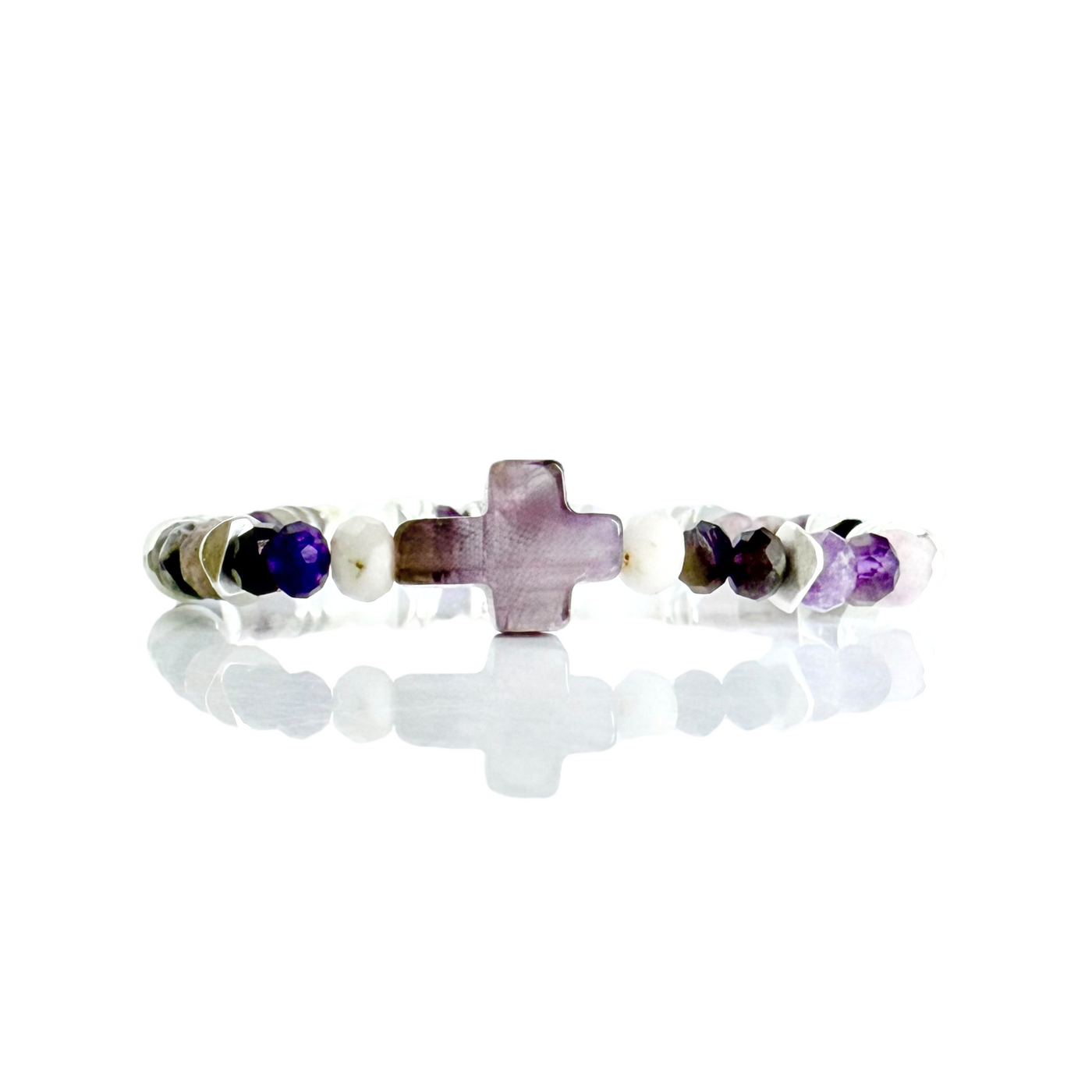 Cross Clarity - Amethyst Gemstone - Silver