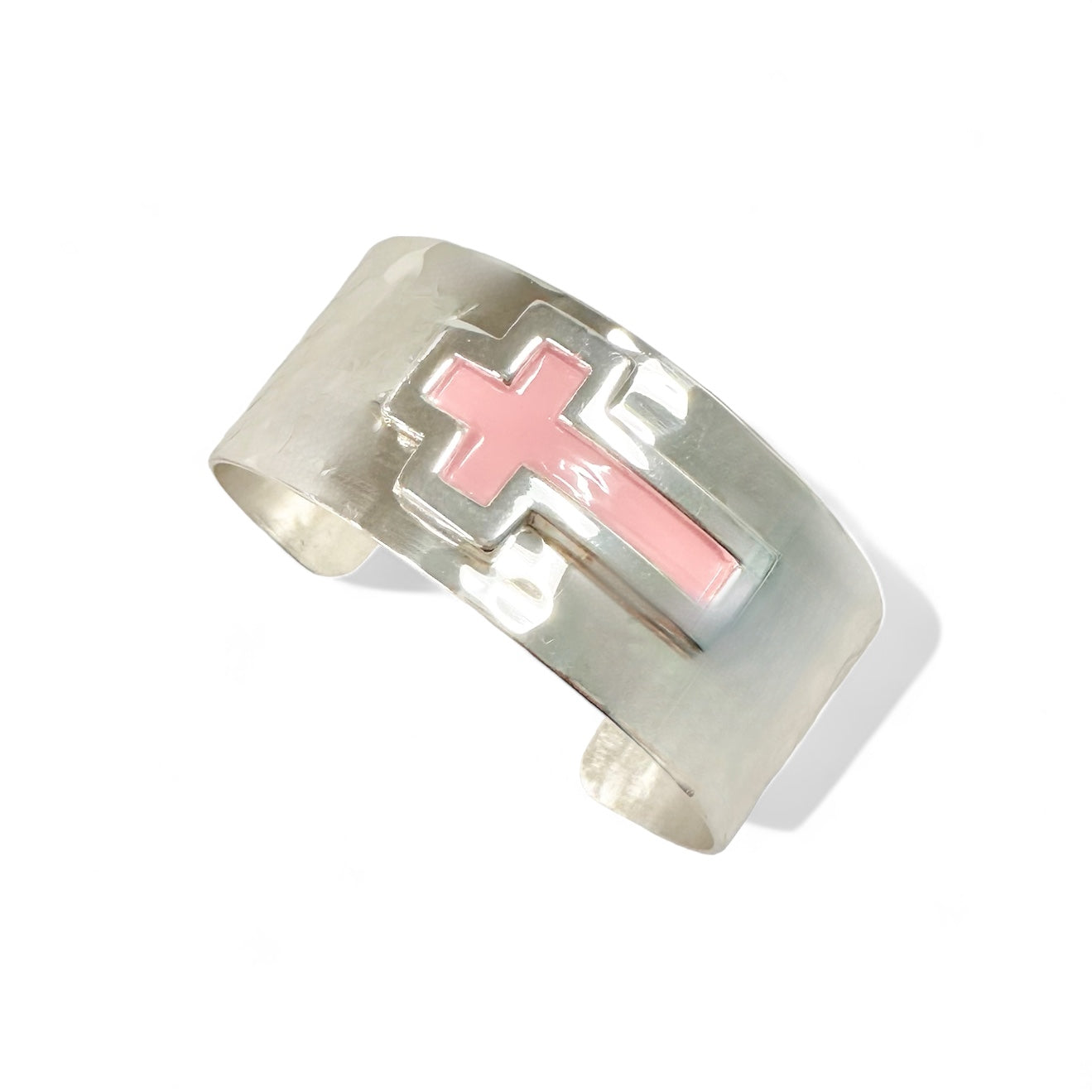 California Cross 1.0 Cuff Silver - Pink