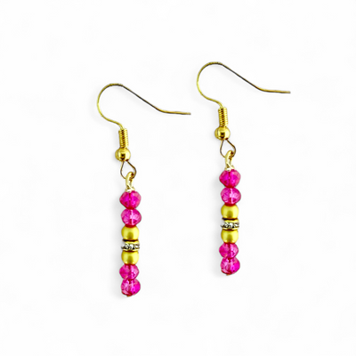 Think Pink - Gold - Earrings