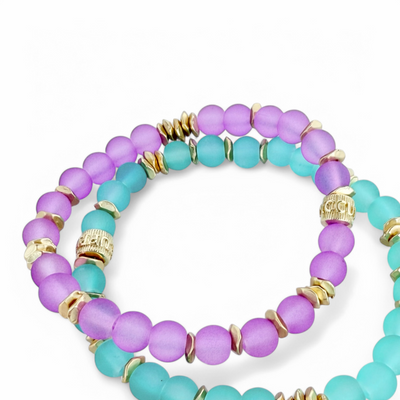 Beatrix - Hush of Turquoise with Gold