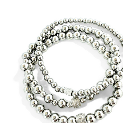 Chloe Ann 6MM + Chloe Ann 4MM + Harmony Trio - Silver