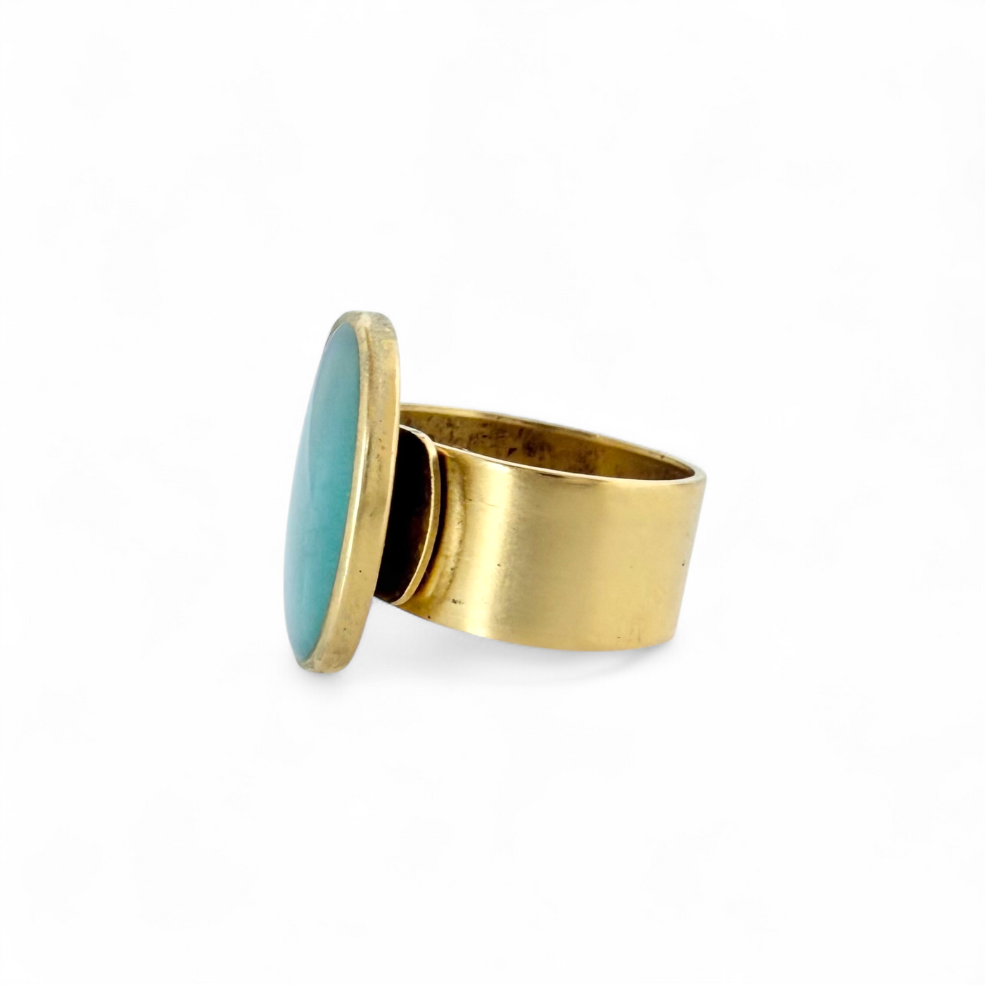 St. Tropez Ovale Ring - Sea Glass - Gold