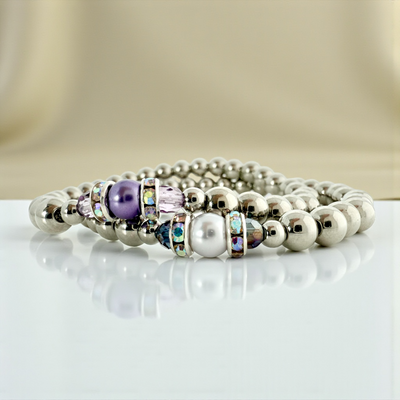 Pearl Bling - Silvery White - Silver