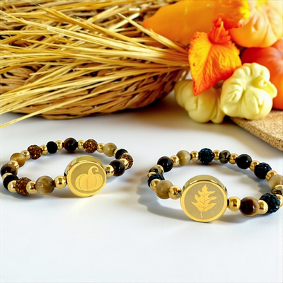 Hudson - Navy/Brown Gold